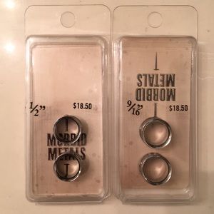 Metal double flare tunnels size 1/2 & 9/16